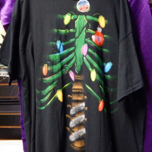 2XL Xmas Ribcage With Lights T-Shirt