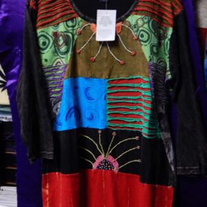 XL Nepal Patchwork Hippie Shirt