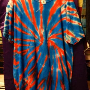 XL Red-Blue Tie Dye T-Shirt
