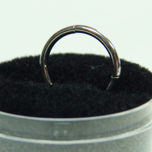 16 Gauge Titanium Hinged Hoops - Image 3