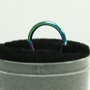16 Gauge Anodized Titanium Hinged Hoops