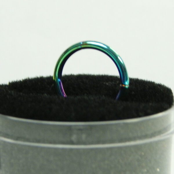 16 Gauge Anodized Titanium Hinged Hoops