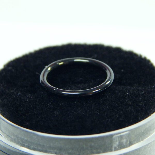 16 Gauge Black Titanium Hinged Hoop - Image 5