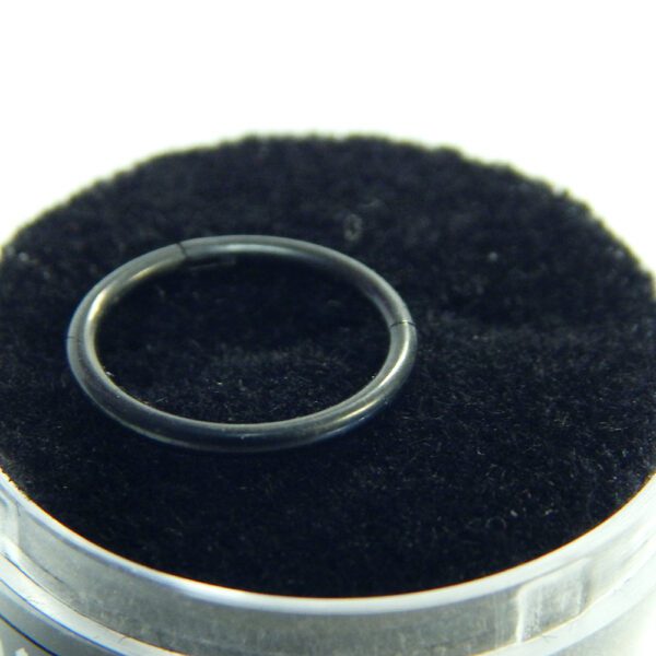 16 Gauge Black Titanium Hinged Hoop