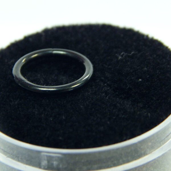 16 Gauge Black Titanium Hinged Hoop - Image 4