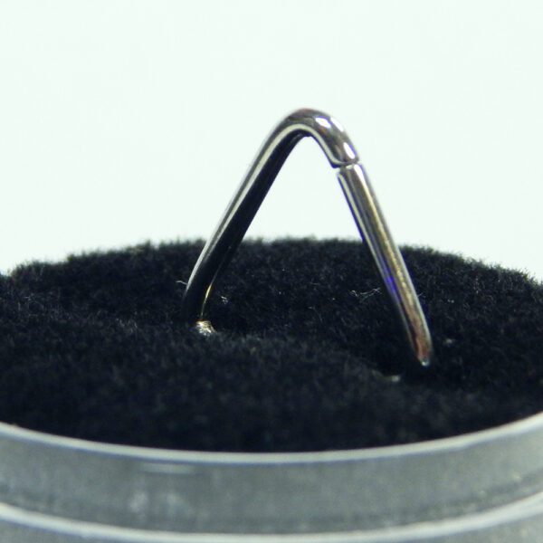 16 Gauge Square & Triangle Titanium Hinged Hoops - Image 4