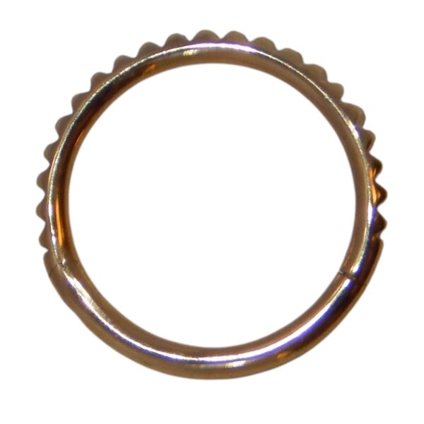 14 Karat Gold Hinged Hoop 16G 3/8th Gear Jewelry