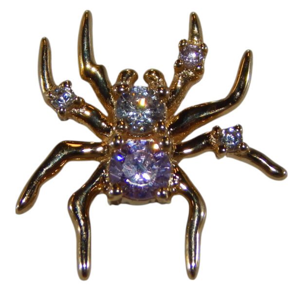 14 Karat Gold Spider Threadless Top