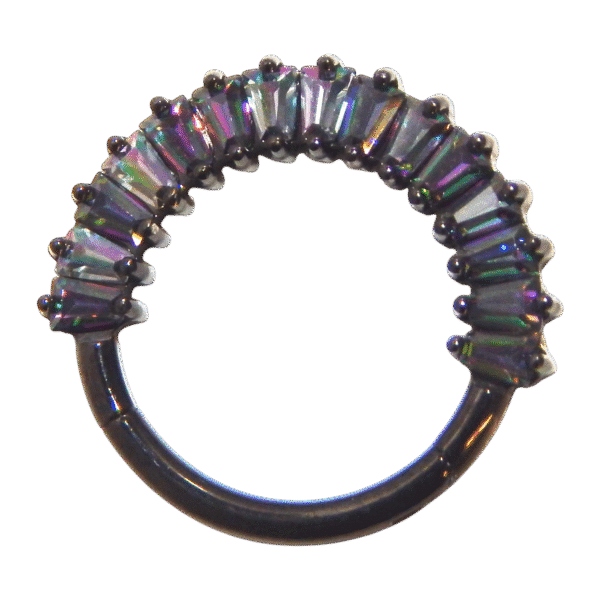 $35 Titanium Hinged Hoops 16G