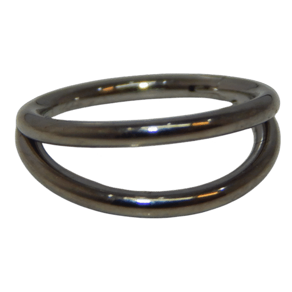 $12 Titanium Hinged Hoops 16G - Image 3