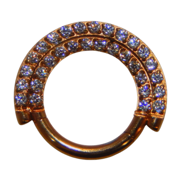 $35 Titanium Hinged Hoops 16G - Image 4