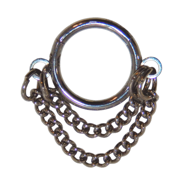 $15 Titanium Hinged Hoops 16G - Image 4