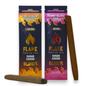 Flame Premium | 2.2G Blunts | Sativa | THC-A 2 Pack