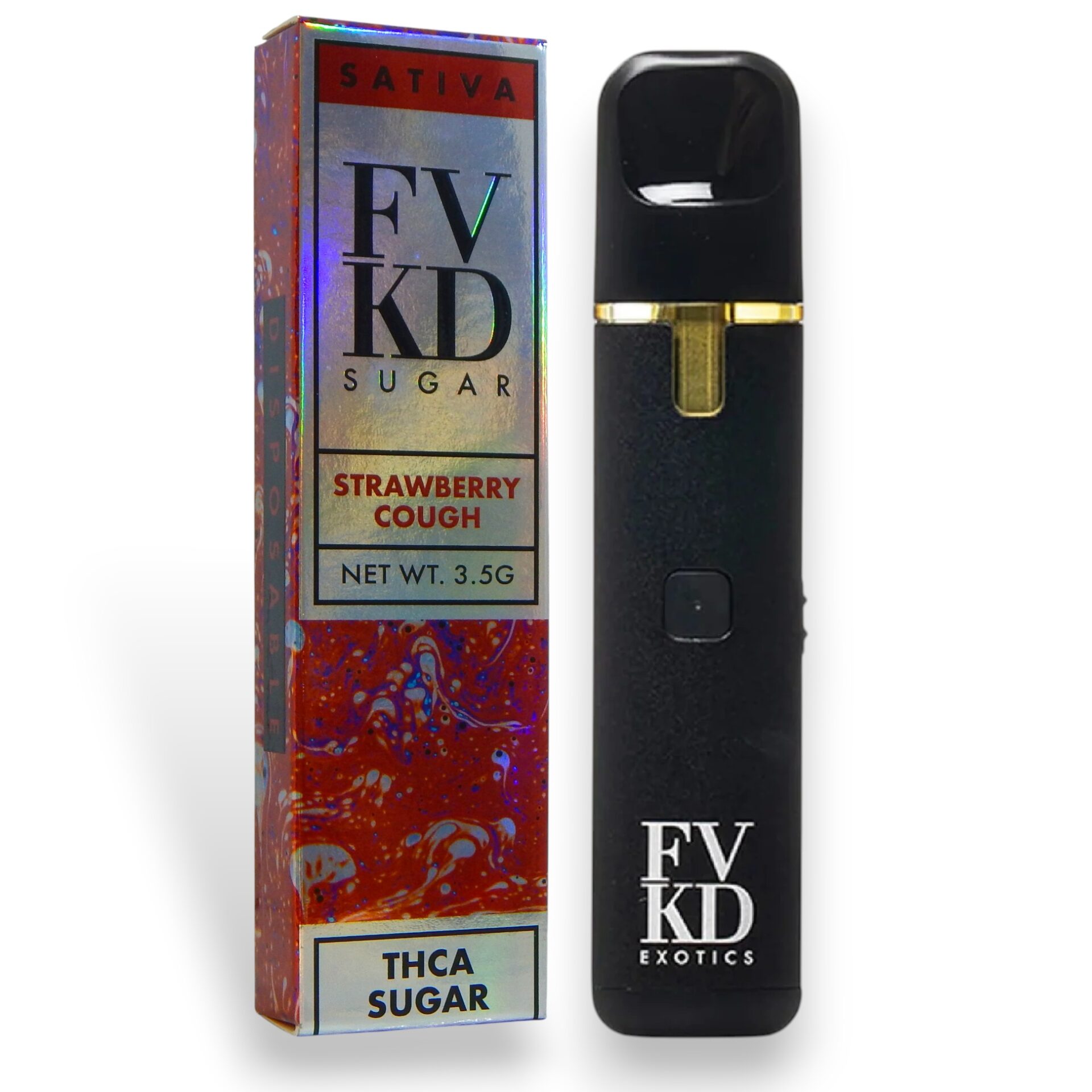 FVKD | Strawberry Cough | THC-A Sugar 3.5G Sativa